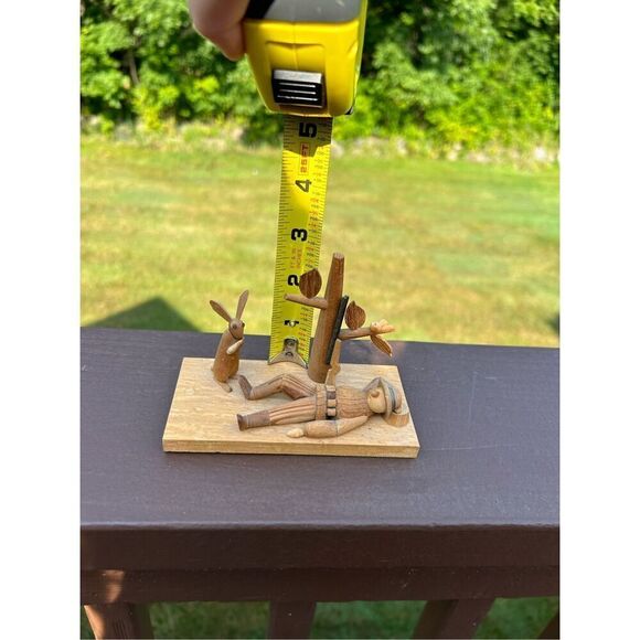 Borodin & Byliniak Detailed Wood Art Polish Figure Plague. - Picture 12 of 12